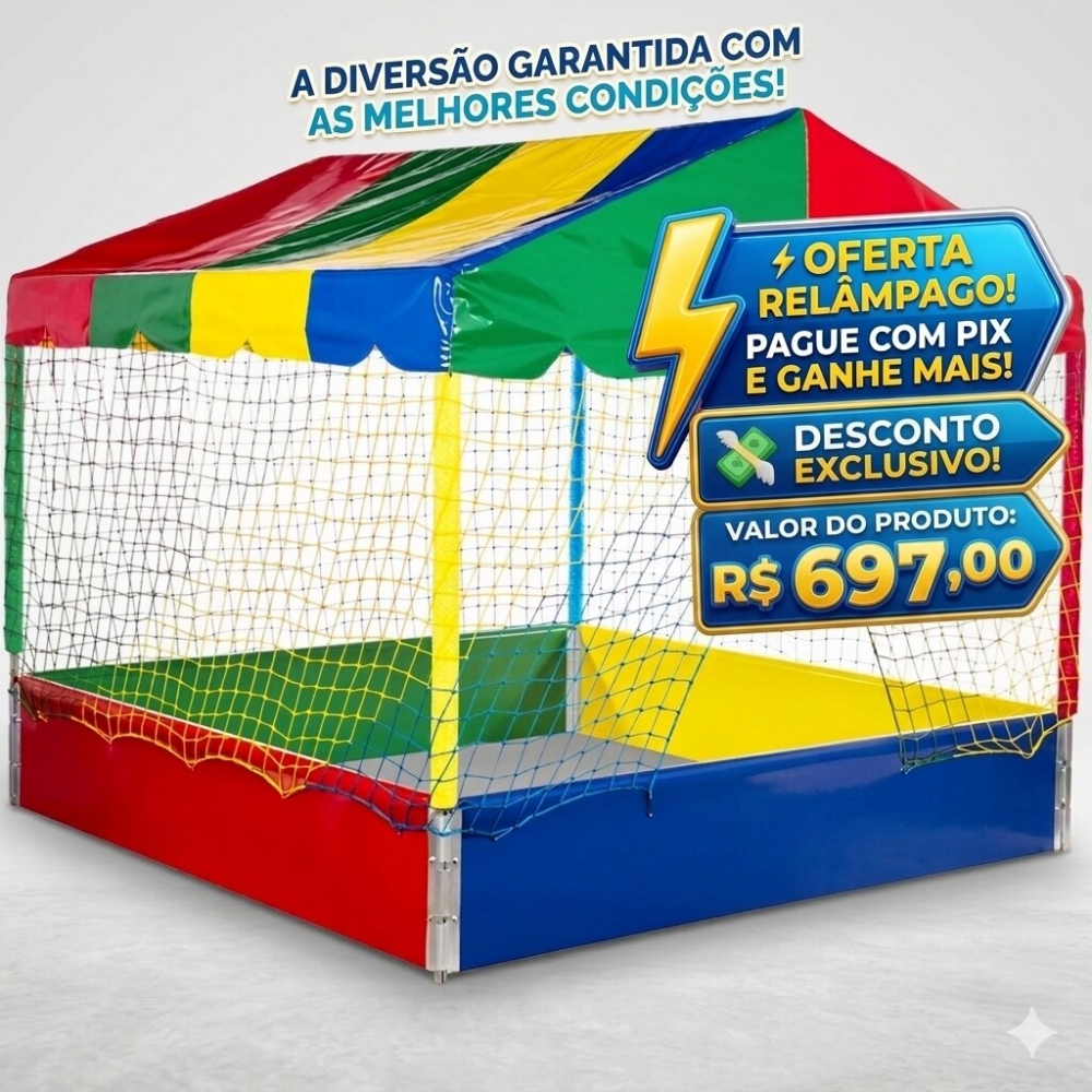 Piscina De Bolinhas 1.50m x 1,50m Premium