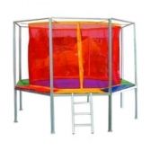 Cama Elástica Oitavada 2.70 x 2,70 Com Proteção Colorid