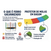 Cama Elástica 2,44m Multicolorida