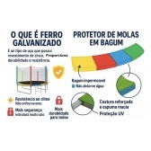 Cama Elástica 2,44m Multicolorida