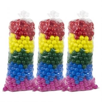 Bolinhas para Piscina 76mm - Com 1500 Bolinhas Coloridas