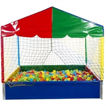 Piscina de Bolinhas 1,5m X 1,5m Com 1.500 Bolinhas Coloridas