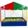 Piscina de Bolinhas 1,5m X 1,5m Com 1.500 Bolinhas Coloridas