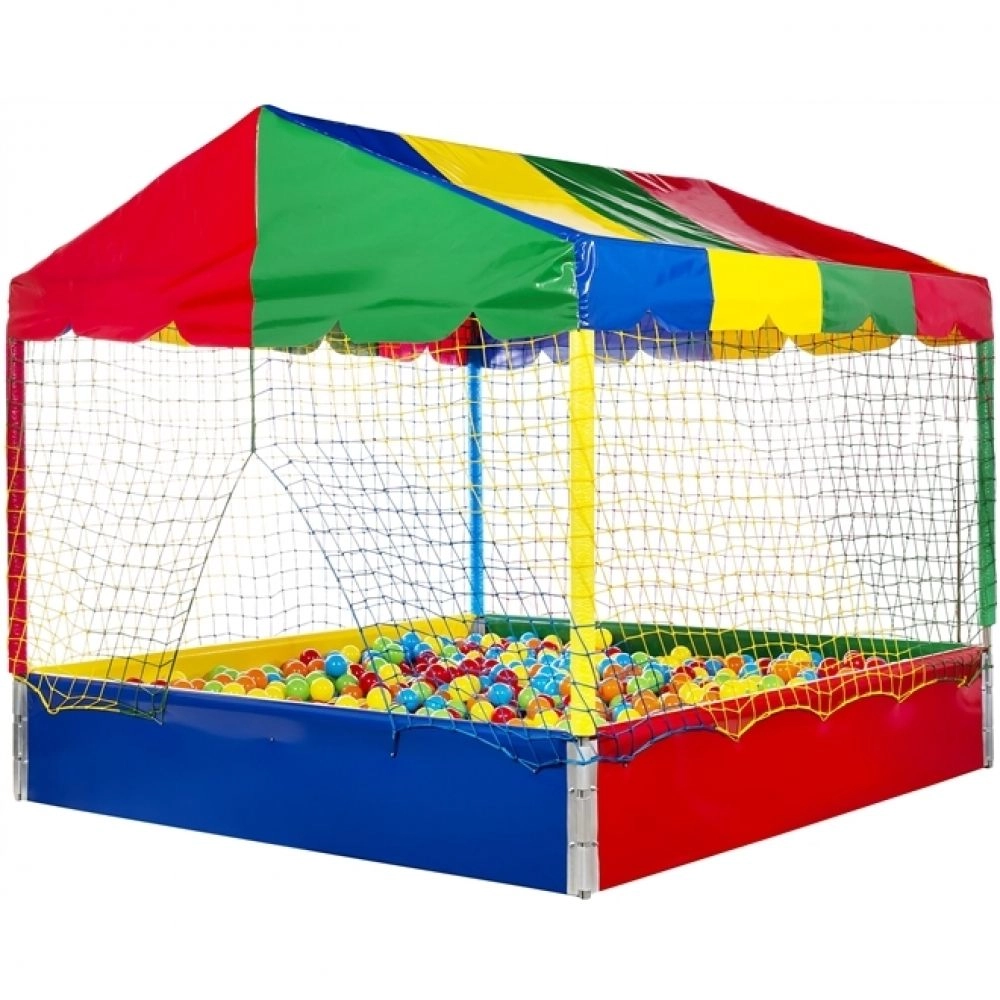 Piscina de Bolinhas 1,5m X 1,5m Com 1.500 Bolinhas Coloridas